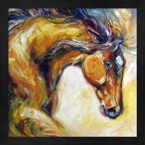 Marcia Baldwin 'Determined Equine' Framed Art