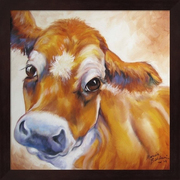Marcia Baldwin 'My Jersey Cow Commission' Framed Art