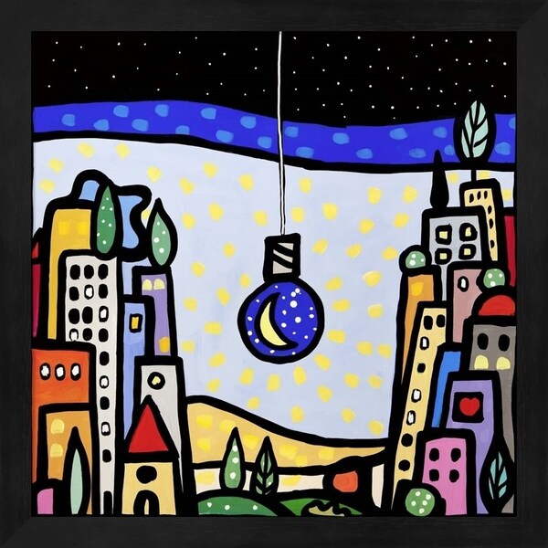 Wallas 'M'illumino di Luna' Framed Art