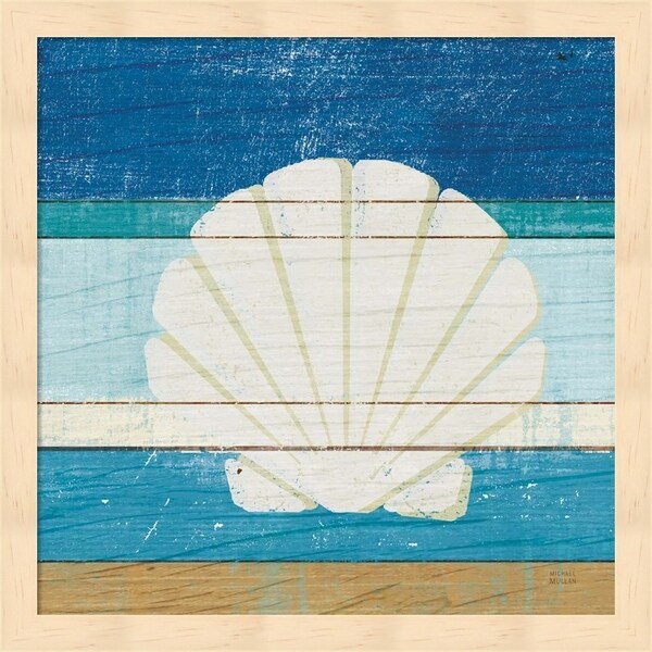 Michael Mullan 'Beachscape Shell v2' Framed Art
