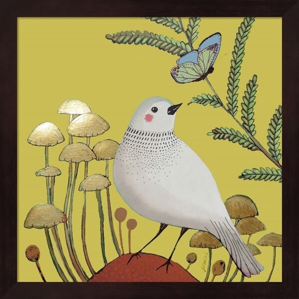Sylvie Demers 'Le Petit Sentier Jaune Bebe' Framed Art