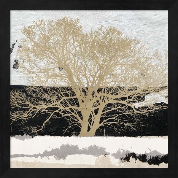 Alessio Aprile 'Golden Tree (detail)' Framed Art