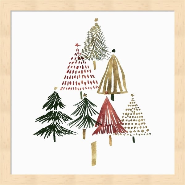 Isabelle Z 'Pine Trees II' Framed Art