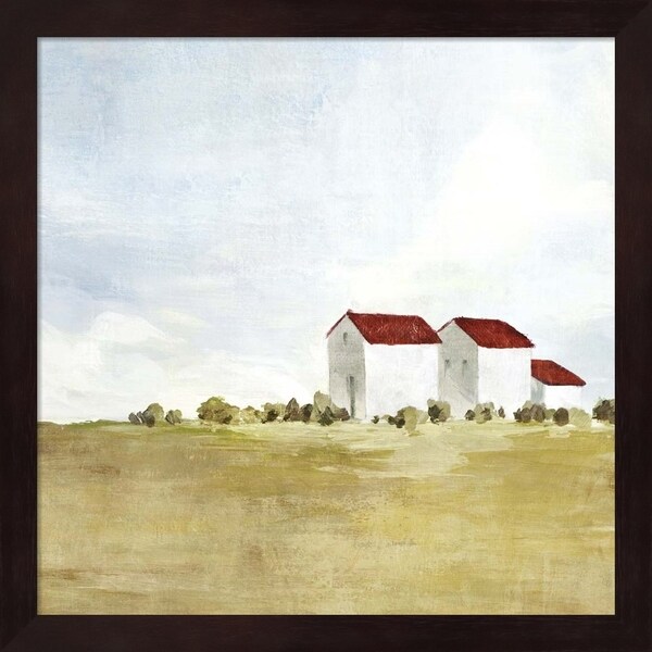 Isabelle Z 'Red Farm House II' Framed Art