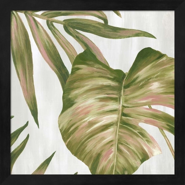Eva Watts 'Pink Leaves I' Framed Art