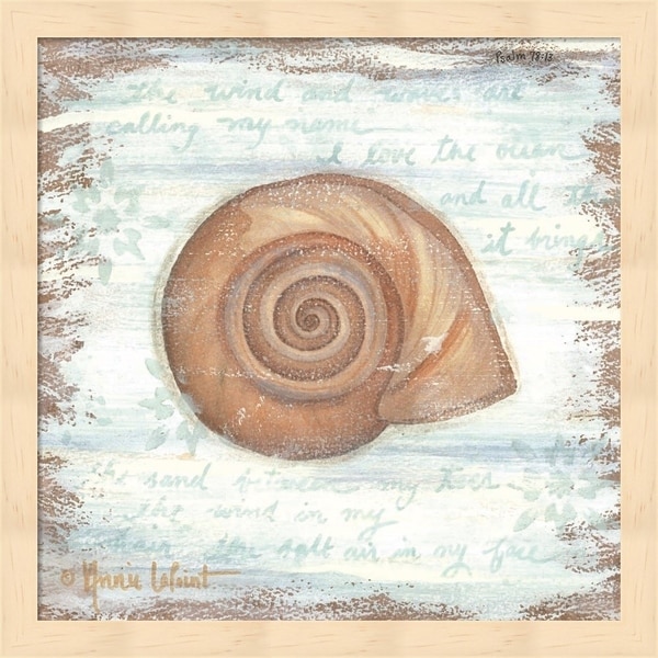 Annie Lapoint 'Ocean Snail' Framed Art