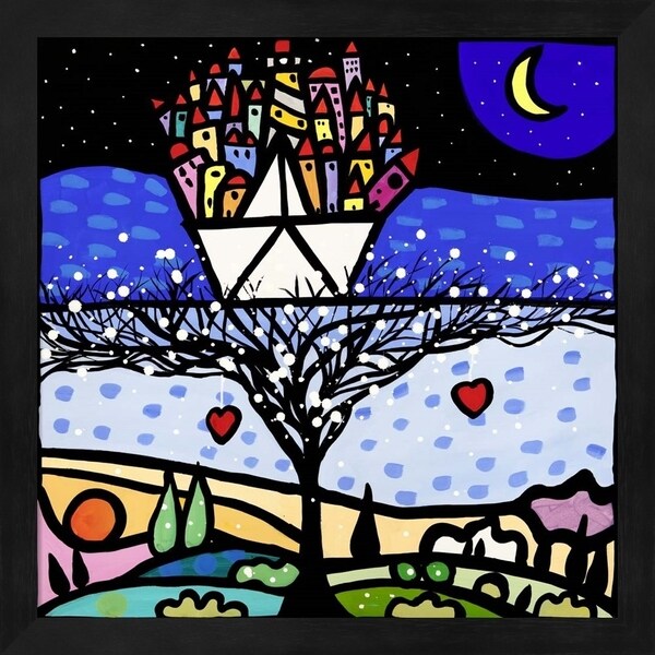 Wallas 'Ancorati al Cuore' Framed Art
