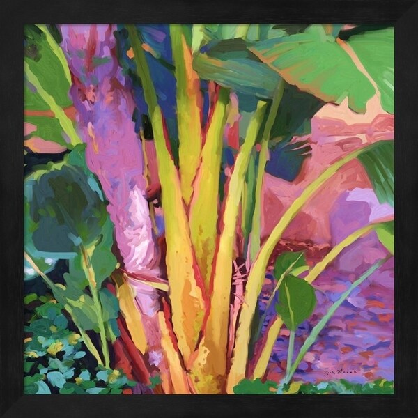 Rick Novak 'Palm Impressions 3' Framed Art