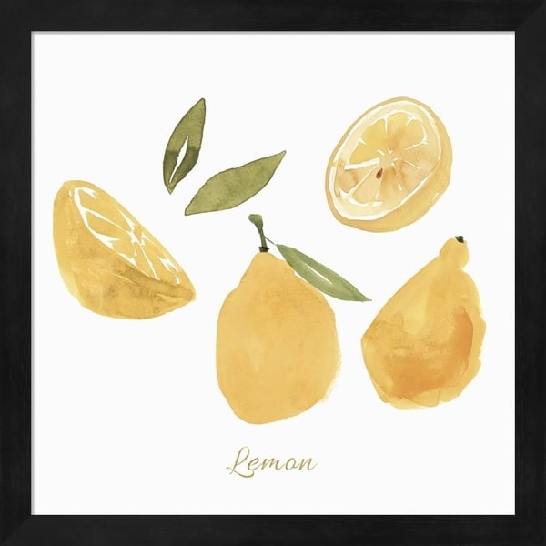 Isabelle Z 'Fresh Lemons' Framed Art