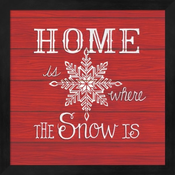 Deb Strain 'Home is Where the Snow Is' Framed Art