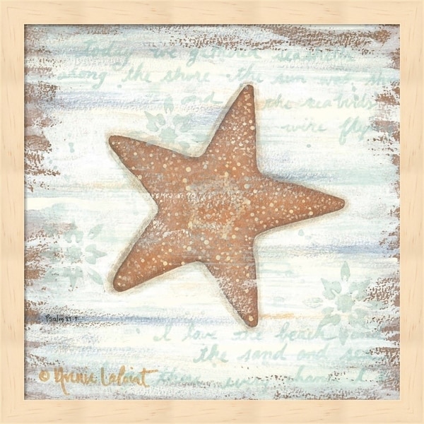 Annie Lapoint 'Ocean Starfish' Framed Art