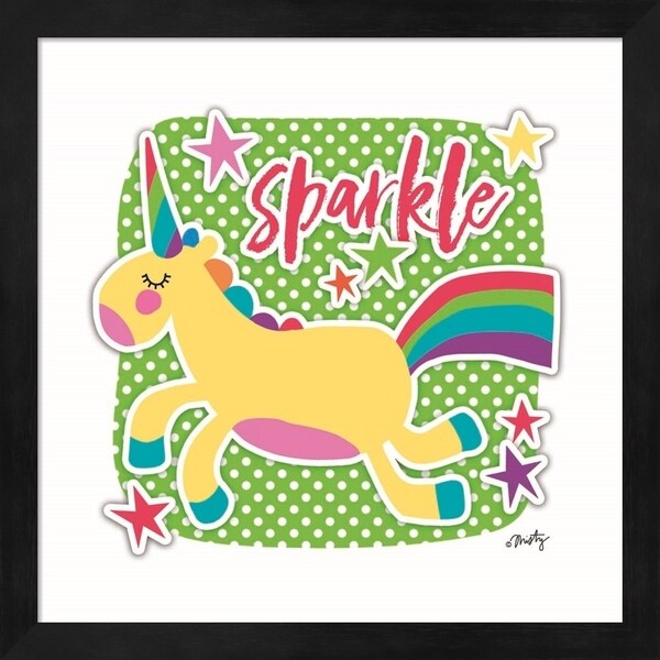 Misty Michelle 'Sparkle Unicorn' Framed Art