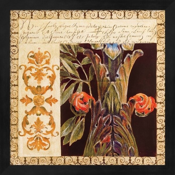 Liz Jardine 'Antique French Manuscript I' Framed Art