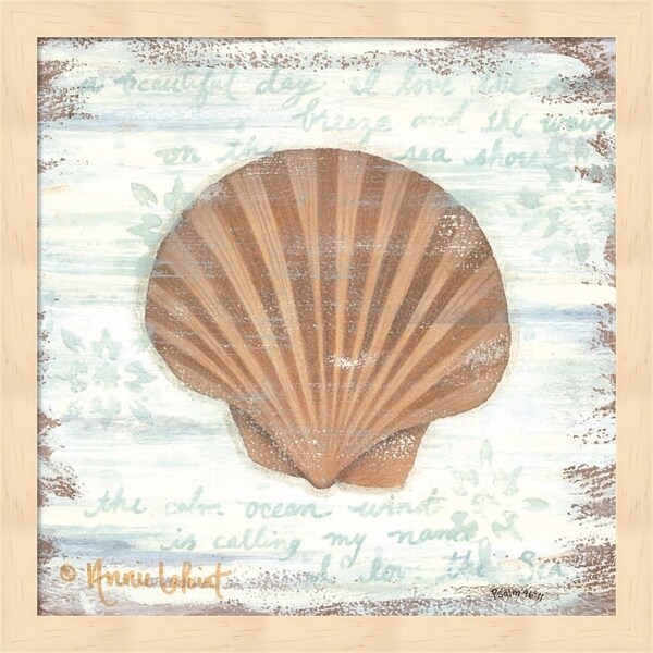 Annie Lapoint 'Ocean Scallop' Framed Art