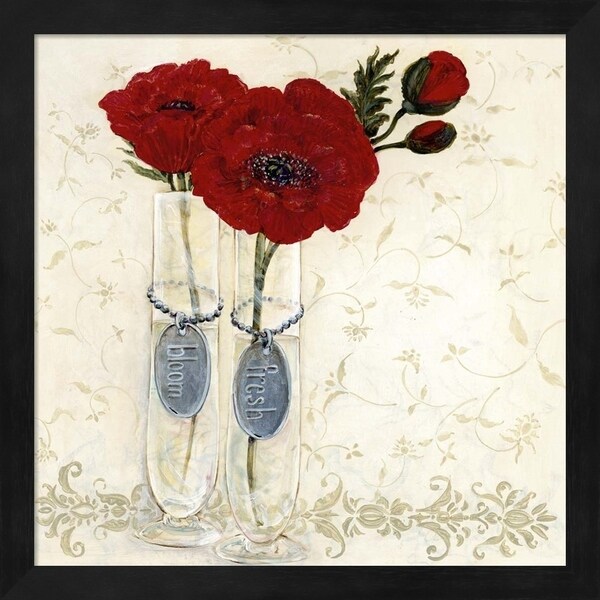 O. Boem 'Inspired Red' Framed Art