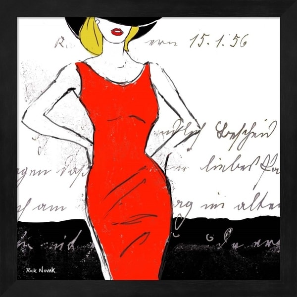 Rick Novak 'Fashion Design 1' Framed Art