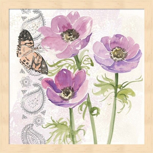 Jennifer Parker 'Flowers & Lace I' Framed Art