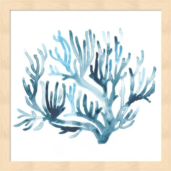 June Erica Vess 'Azure Seafan III' Framed Art