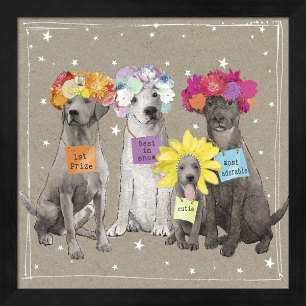 Hammond Gower 'Fancypants Wacky Dogs V' Framed Art