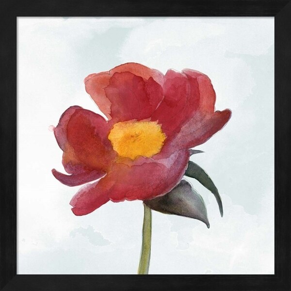 Alicia Ludwig 'Joyful Peony I' Framed Art