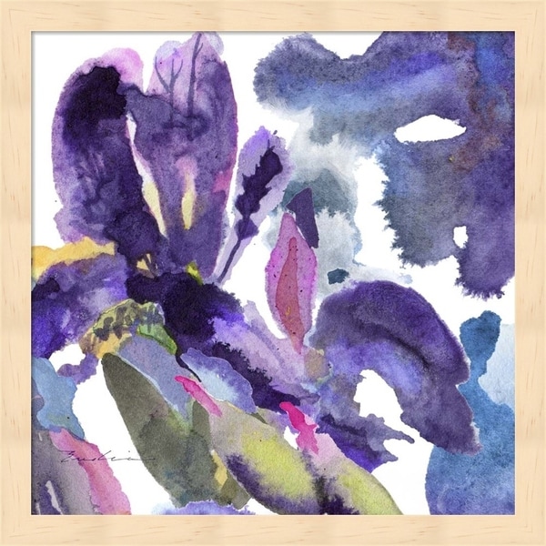 Evelia Designs 'Watercolor Flower Composition II' Framed Art