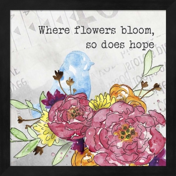 Catherine McGuire 'Bloom & Fly I' Framed Art