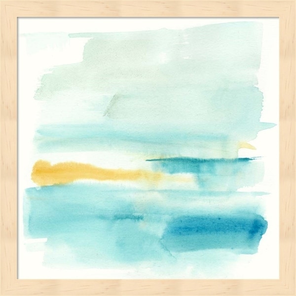 Jennifer Goldberger 'Liquid Horizon VI' Framed Art