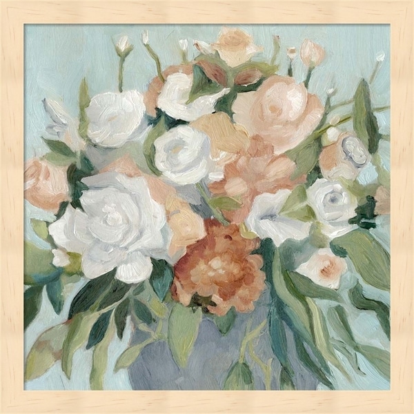 Emma Scarvey 'Soft Pastel Bouquet I' Framed Art