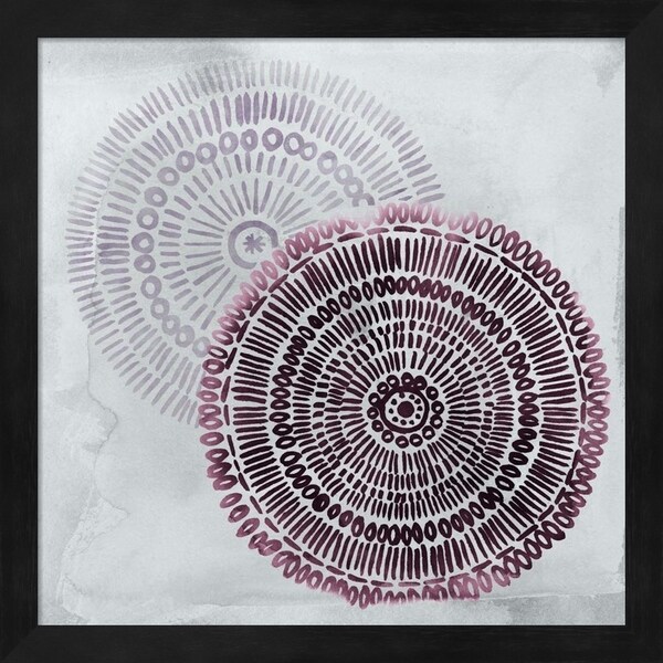 Grace Popp 'Berry Mandalas I' Framed Art