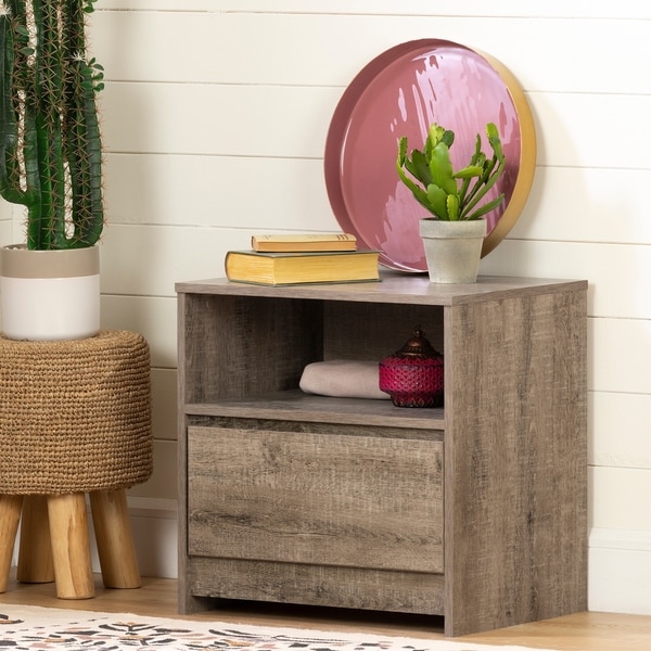 South Shore Sazena 1-Drawer Nightstand