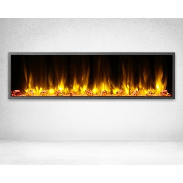 Shop Dynasty Fireplaces Harmony 57 In Led Wall Mounted Electric
