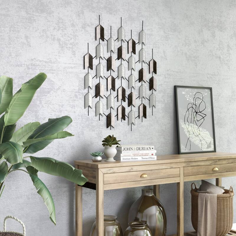 Romilly Modern Arrow Wall Decor - 39.5"H x 30"W x 1.5"D
