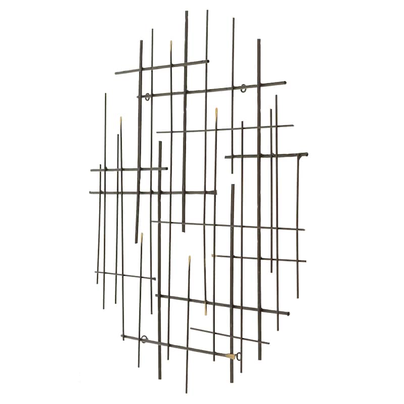 Carson Carrington Idakra Modern Metal Wall Decor - 28"H x 28"W x 1.5"D