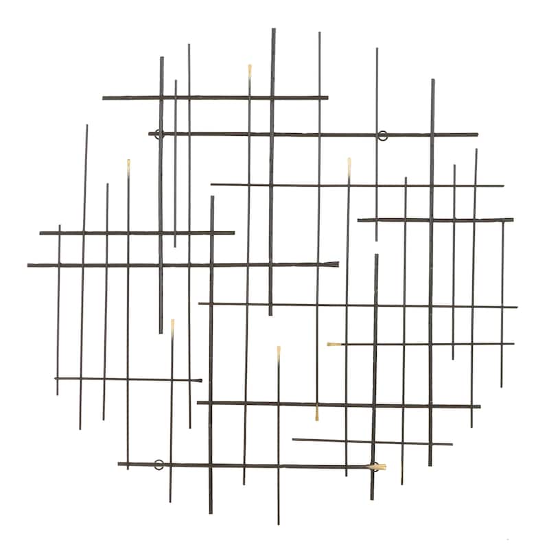 Carson Carrington Idakra Modern Metal Wall Decor - 28"H x 28"W x 1.5"D