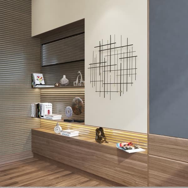Carson Carrington Idakra Modern Metal Wall Decor 28 H Carson Carrington Idakra Modern Metal Wall Decor 28 H