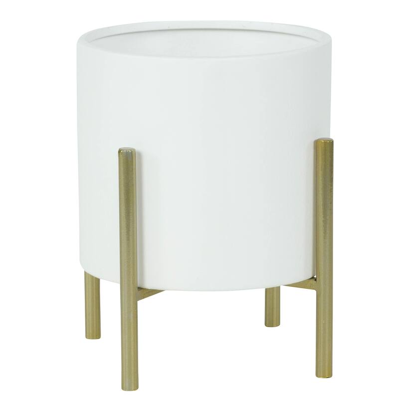 Brevyn Small Mid Century Modern Planters (Set of 3) - 10.5"H x 5.5"W x 5.5"D/8 x 6.5 x6.5/6.5 x 4.5 x4.5