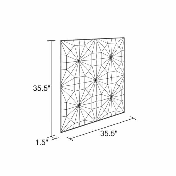 Carson Carrington Lackered Modern Metal Wall Decor Bed Bath & Beyond