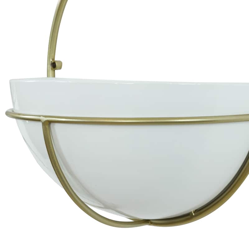 Isley Modern Wall Planters (Set of 3) - 13"H x 13"W x6.5"D/11.5 x 11.5 x5.5/10.5 x 10.5 x5