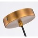 preview thumbnail 8 of 6, Jamin Brass 1-light Pendant with Clear Glass Shade