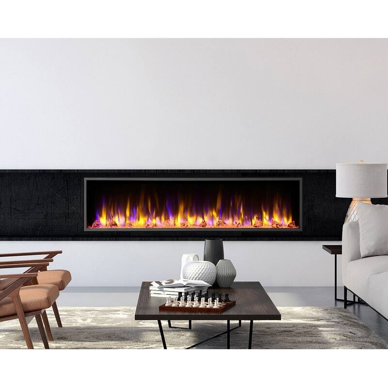 Dynasty Fireplaces Harmony 64 in. LED Wall Mounted Electric Fireplace