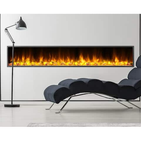 Dynasty Fireplaces Harmony 80 in. LED Wall Mounted Electric Fireplace
