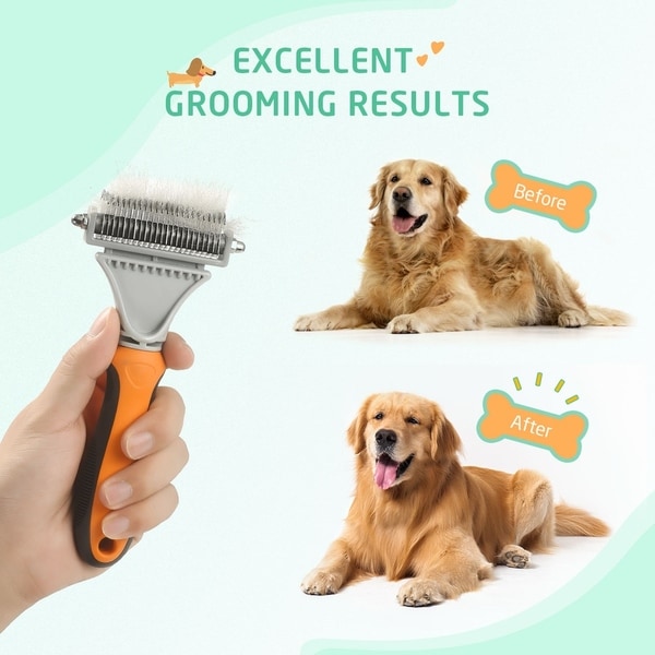 dog grooming rake tool