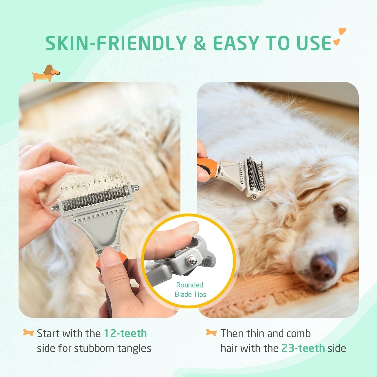 dog mat remover comb