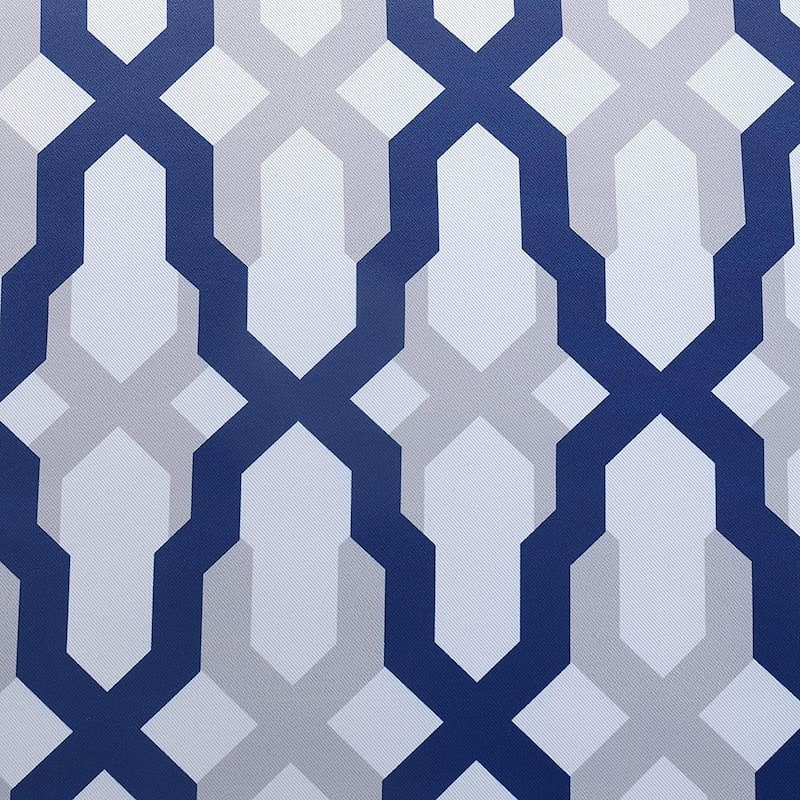 DriftAway Mason Geometric Thermal Insulated Blackout Grommet Window Curtains Panel Pair - 52x 96