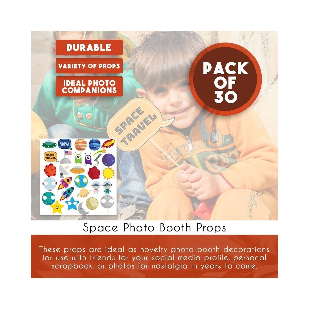 space photo booth props