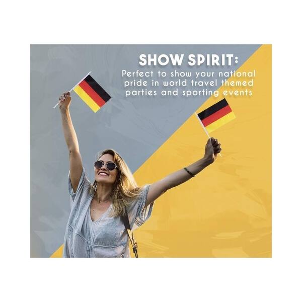Shop 72 Piece Germany German Stick Handheld Flags Banners