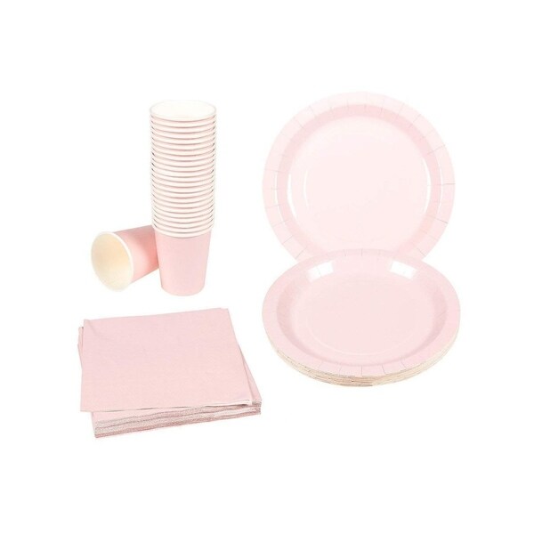 Light Pink Disposable Plates Set 120 Pack Light Pink Fancy Plastic Plates W 10pcs 20pcs 50pcs pink supplies light pink paper - Temu Türkiye