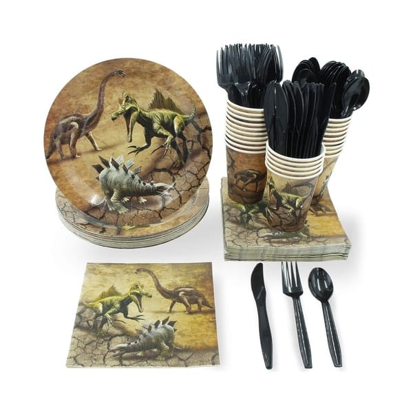 Dino-Mite Birthday Tableware Kit for 16 Guests