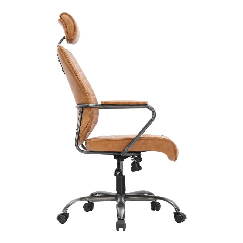 Aurelle Home Premium Rustic Leather Office Chair