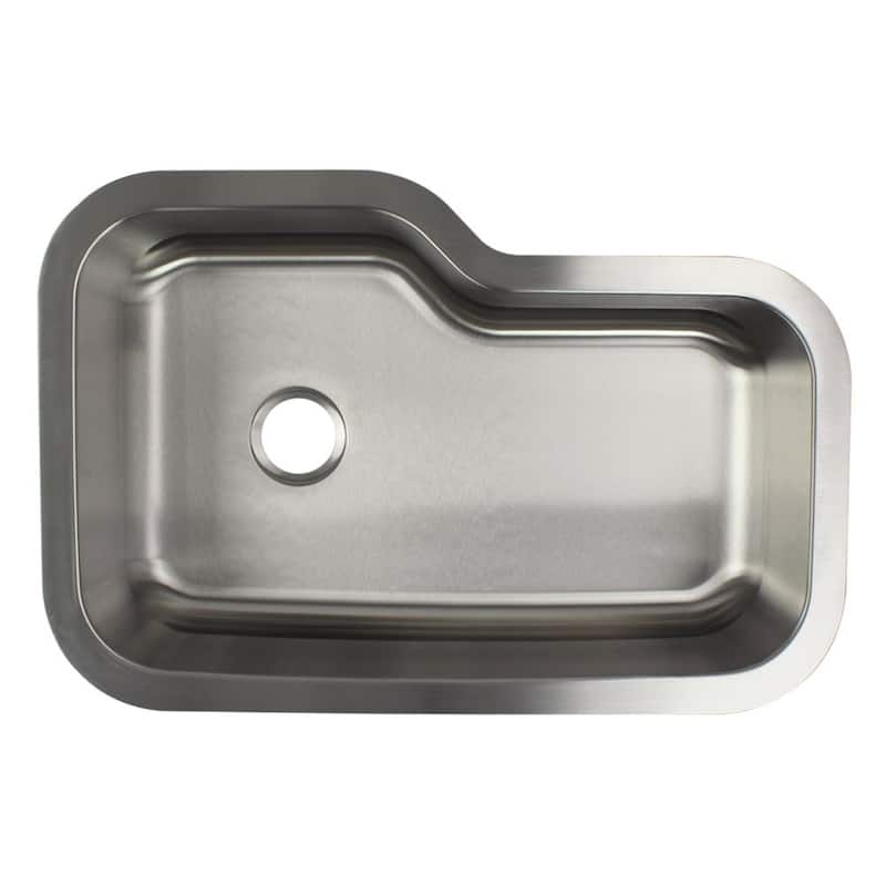 Transolid Meridian Stainless Steel 33-in Undermount Kitchen Sink - 22" X 33" X 9"